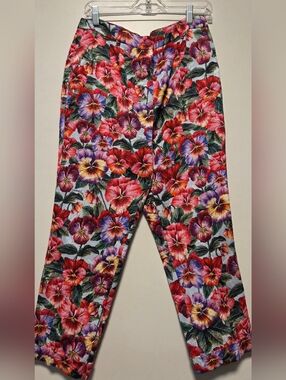 Dolce & Gabbana Women's Floral Pants - Pansy Print, Size 46, Never worn, tags on